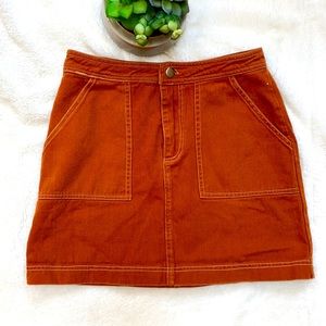 Francesca‘s Burnt Orange Skirt